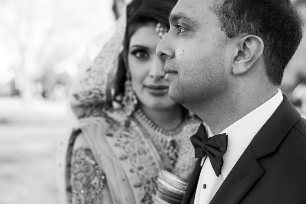 Portrait of Vancouver wedding couple after their ceremony with officiant Ann Moore